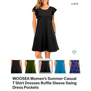 NWT Black women’s summer dress size L
